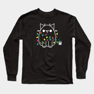 Paws the Cat - Twinkle Lights Long Sleeve T-Shirt